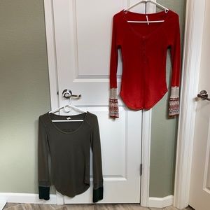 Free People Thermal Henleys